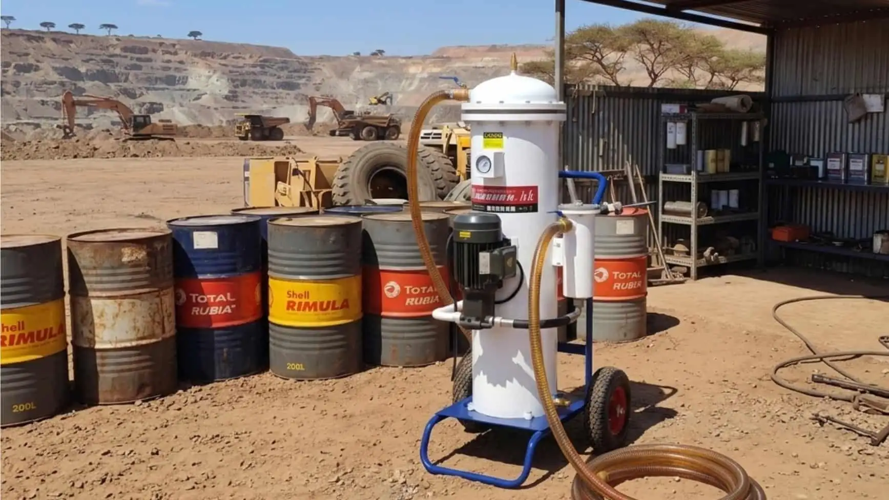 JY-G100 industrial lubricant filtration system — view 3